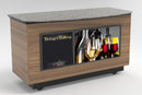 Curved Top Mobile Sampling / Tasting Counter: 48" & 64" - Modern Store Equipment