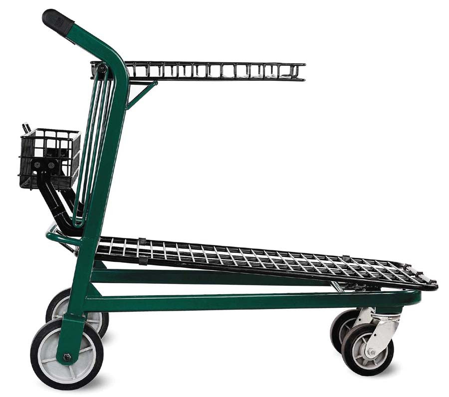 VersaCart EZ Tote 875 Flatbed Metal Shopping Cart