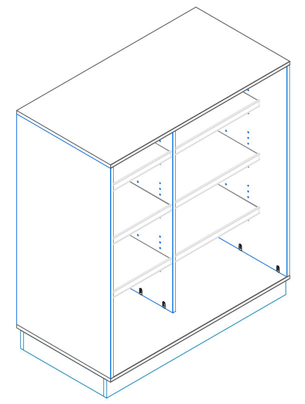 Low Locking Display Case for Valuable Wine & Spirits
