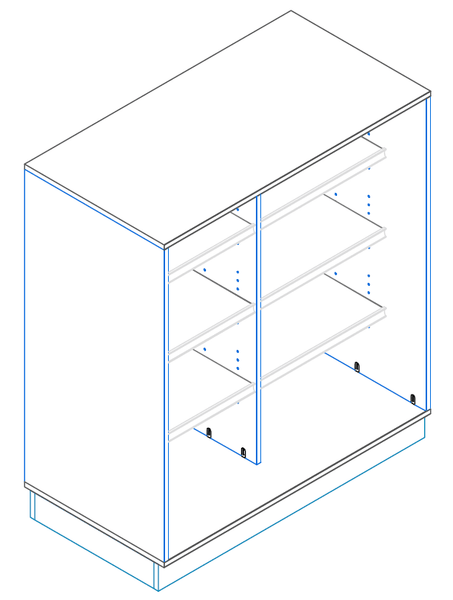 Low Locking Display Case for Valuable Wine & Spirits