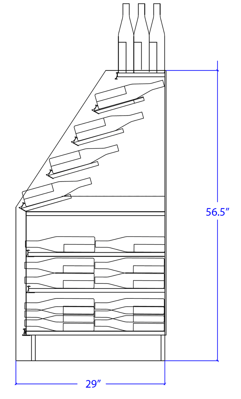 248 Bottle Wine Rack Display Merchandiser