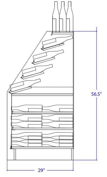 248 Bottle Wine Rack Display Merchandiser