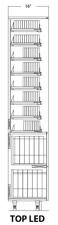 Modular Cigarette Merchandiser: 8 Shelves & 2 Drawers - Modern Store Equipment | www.modernstoreequipment.com