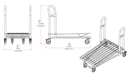 VersaCart EZ Tote 7150 Metal Handling Cart - Modern Store Equipment
