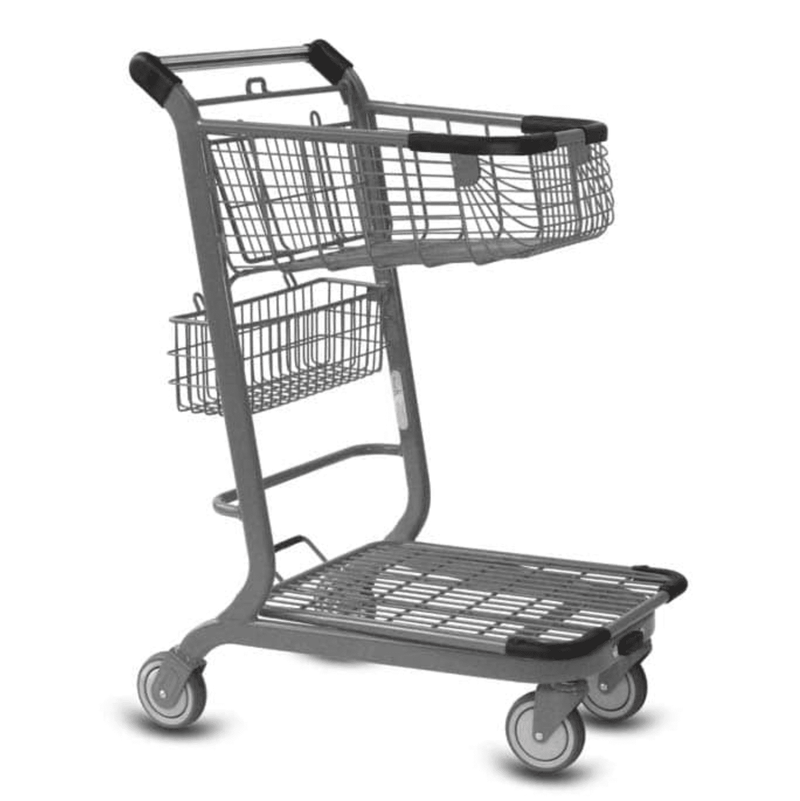 Express 3500-B Compact Metal Shopping Cart